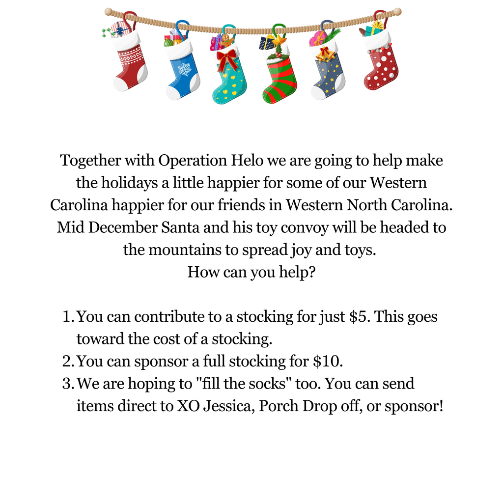 Sponsor a Stocking - XO Jessica