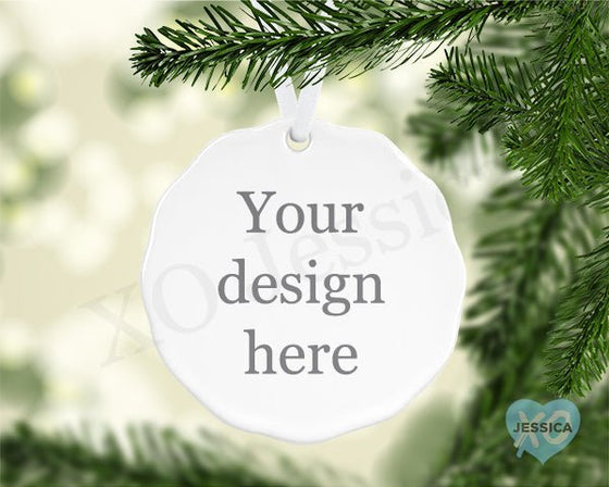 Create your Own Ornament - Scalloped - XO Jessica