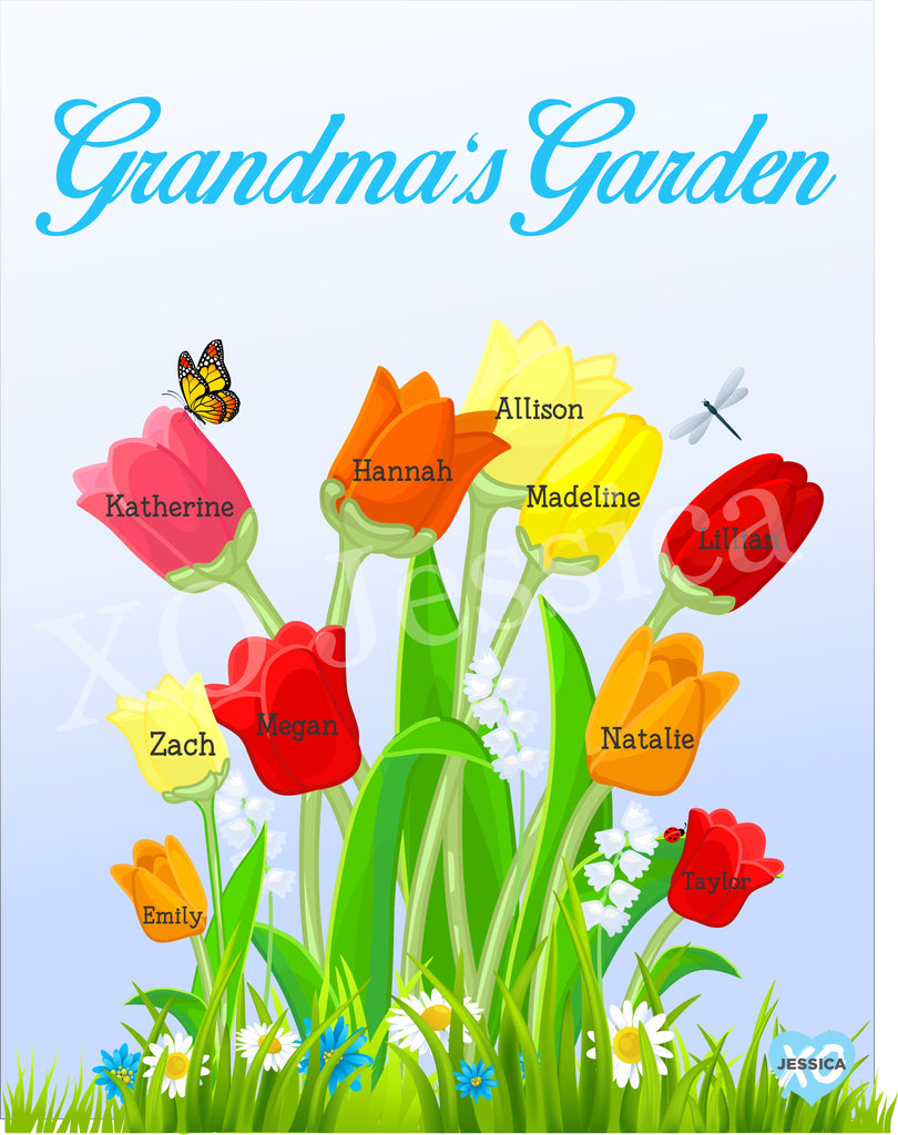 "Grandma's Garden" Flag - XO Jessica