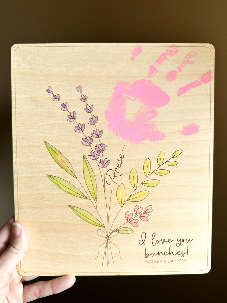 Handprint “Bouquet” - Watercolor - XO Jessica